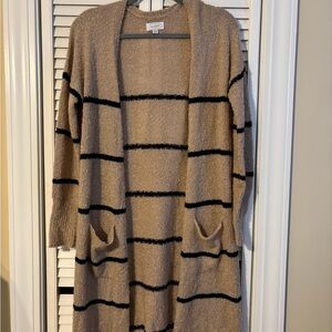 Mudd Pie Cozy Striped Cardigan Sweater